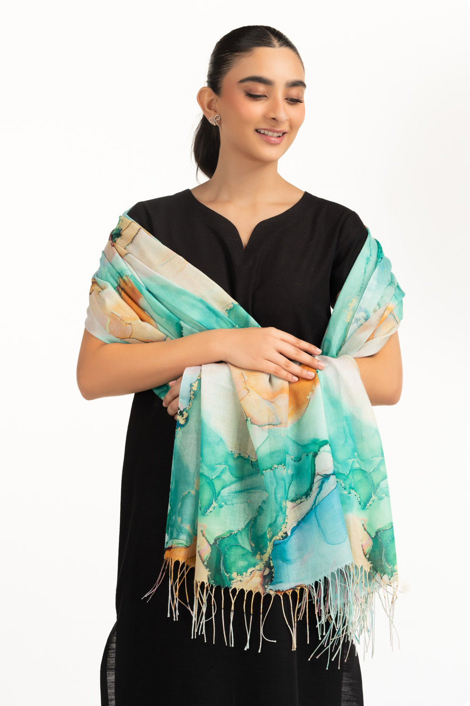 Blended Printed Shawl