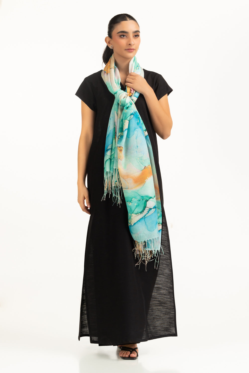 Blended Printed Shawl SH-25-109