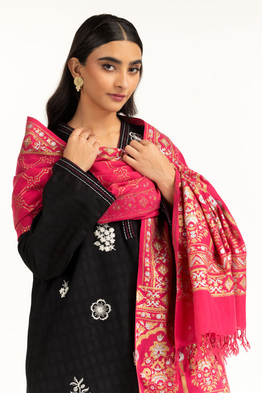 Acrylic Block Printed Shawl SH-25-114