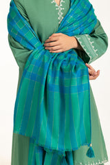 Acrylic Checkered Shawl SH-25-119