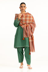 Acrylic Checkered Zari Shawl SH-25-120