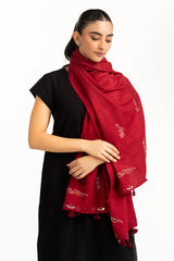 Herringbone Embroidered Stole SH-25-131