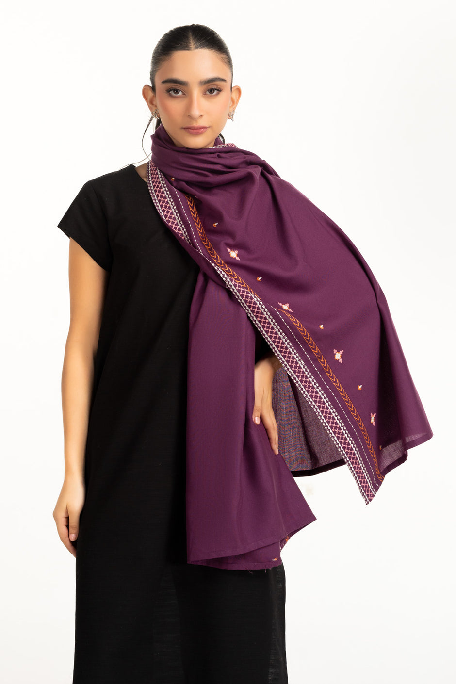 Acrylic Embroidered Stole