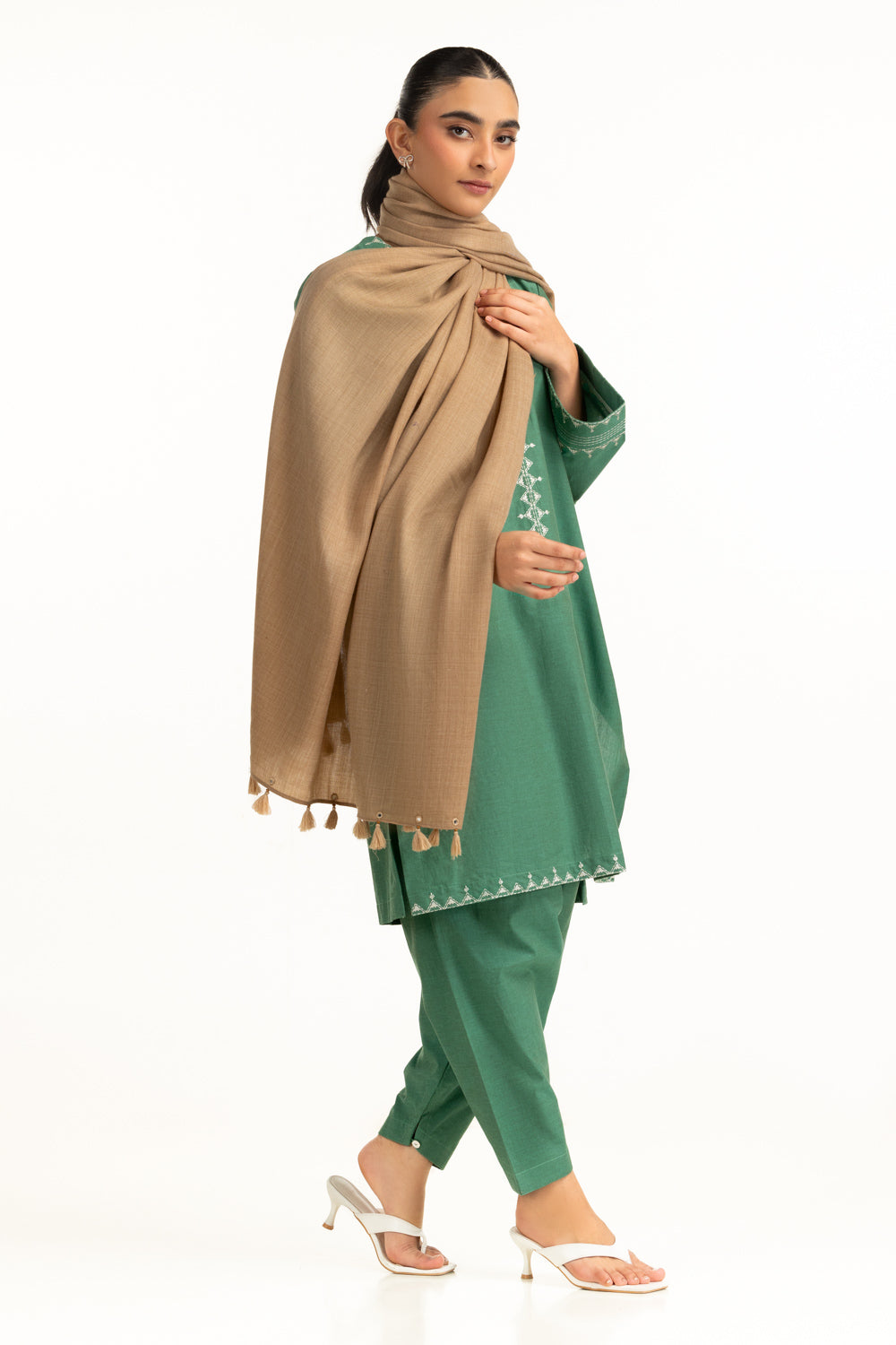 Acrylic Embellished Stole SH-25-136