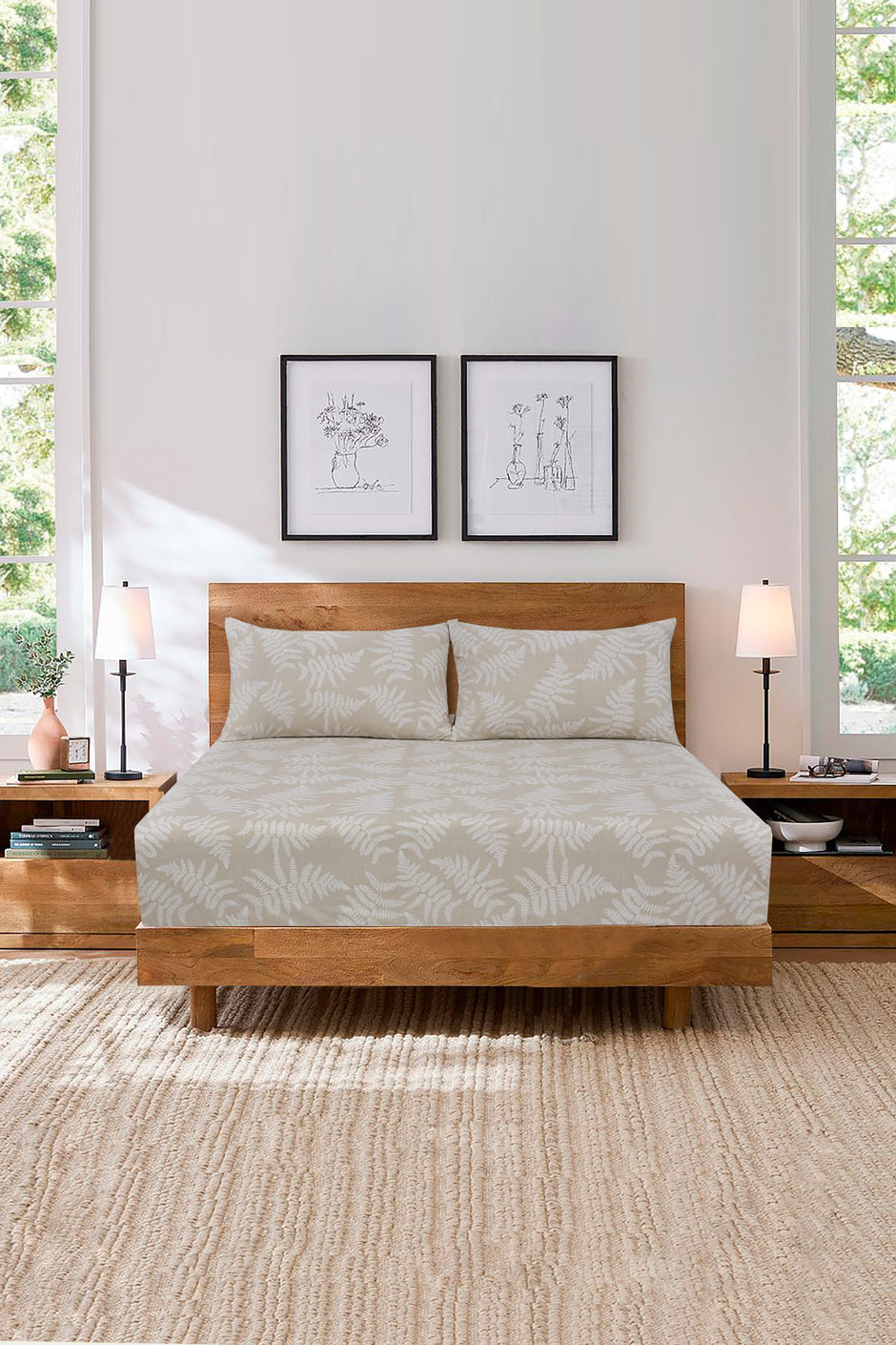 Printed Fitted Sheet Set