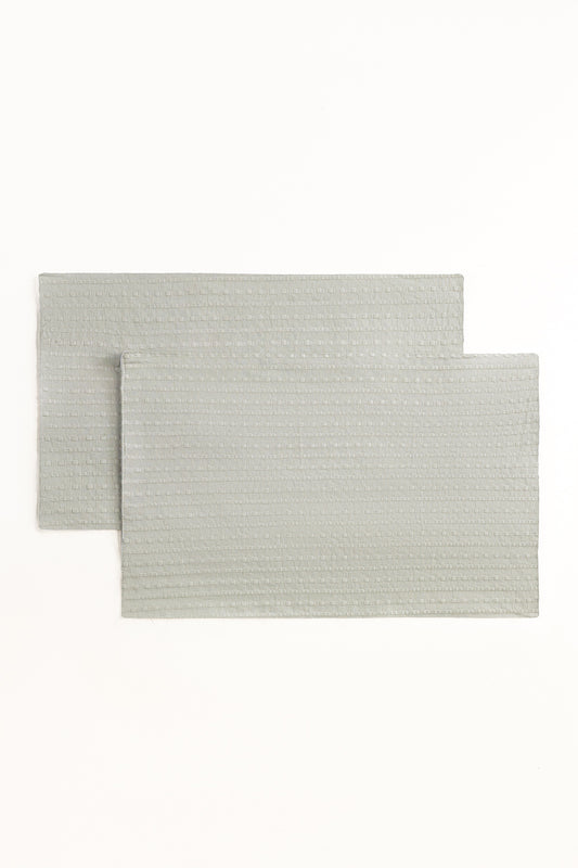 Sage Green Dyed Placemat Pair