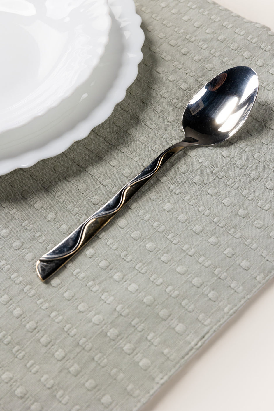 Sage Green Dyed Placemat Pair