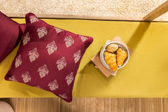 Sakura Embroidered Cushion Cover