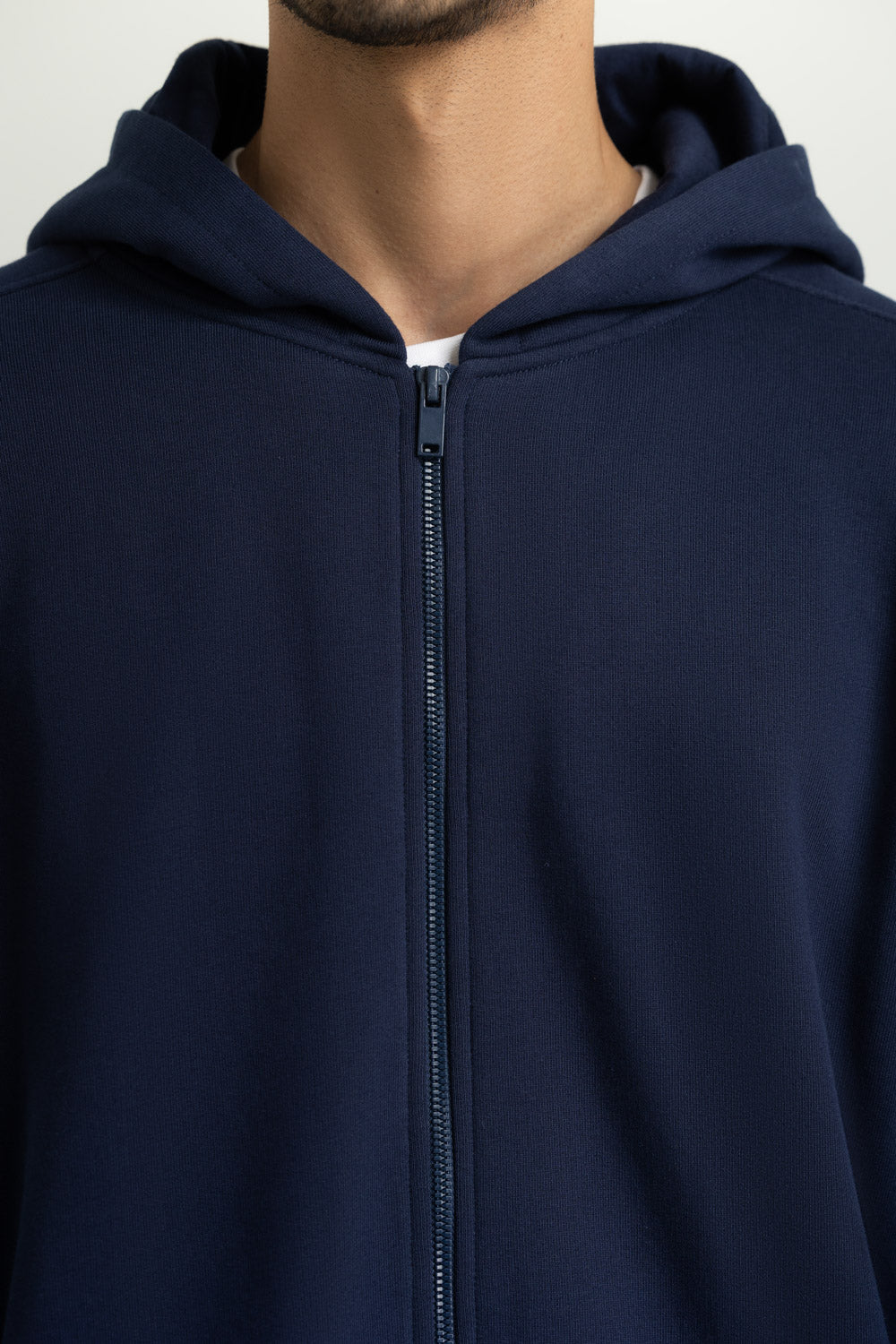 Regular Fit Hooded Zipper