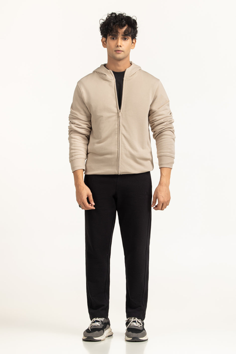 Regular Fit Hooded Zipper