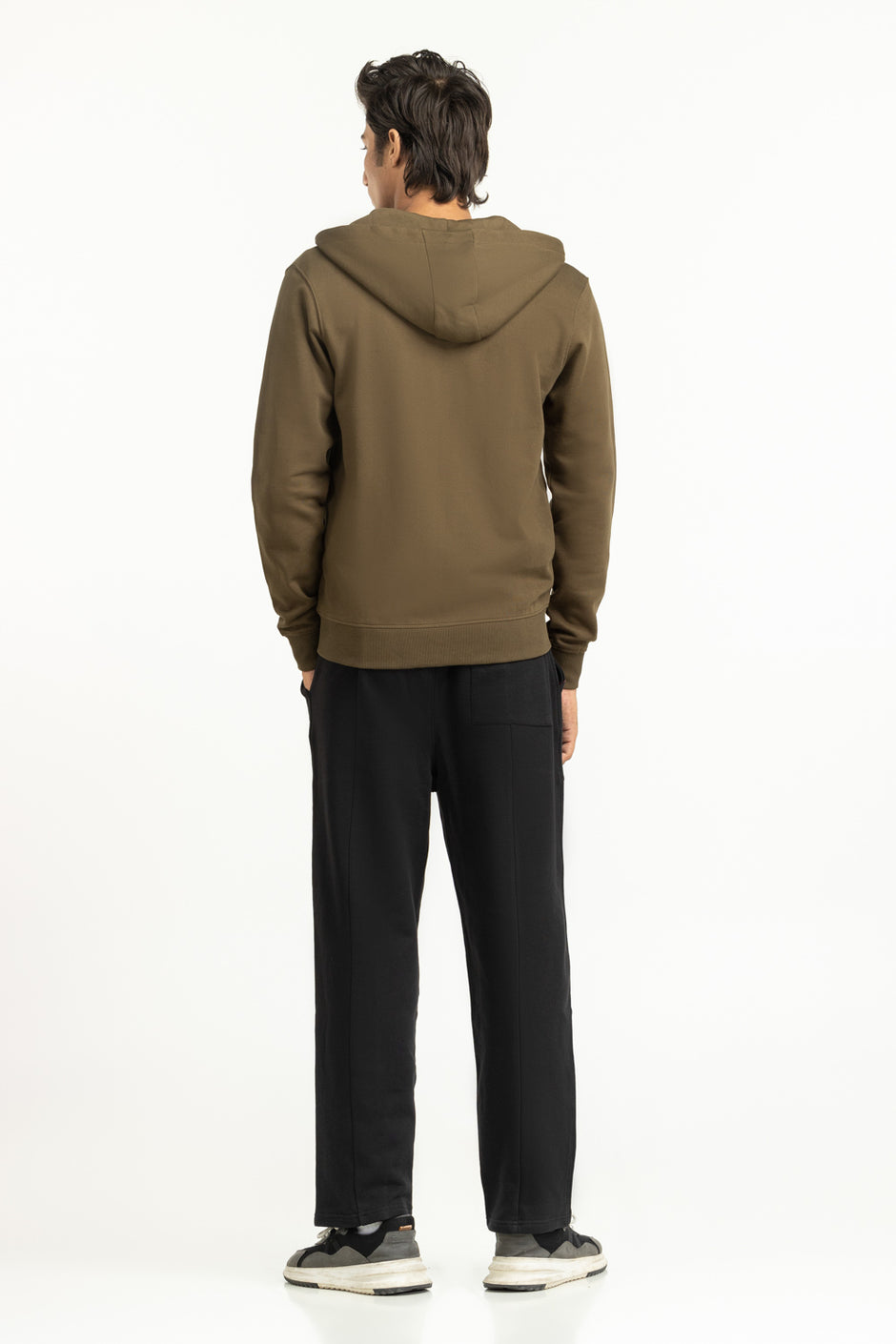 Regular Fit Hooded Zipper