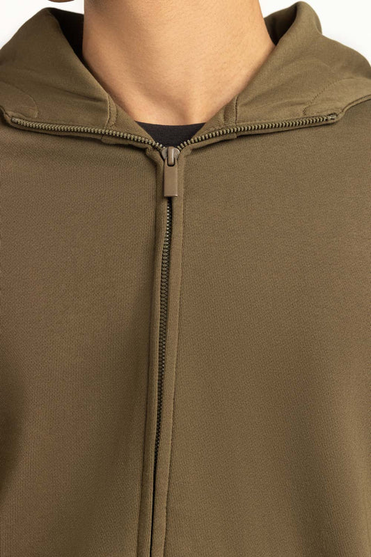 Regular Fit Hooded Zipper MN-HDZ-WS25-003 A