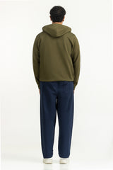 Regular Fit Hooded Zipper MN-HDZ-WS25-006 B