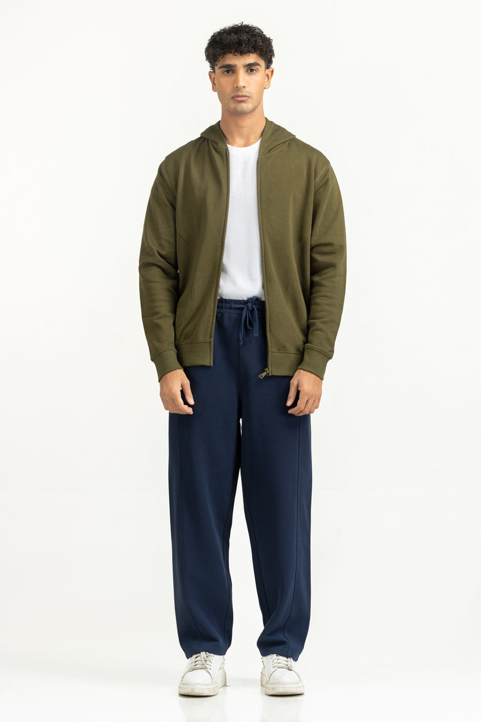 Regular Fit Hooded Zipper