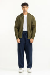 Regular Fit Hooded Zipper MN-HDZ-WS25-006 B