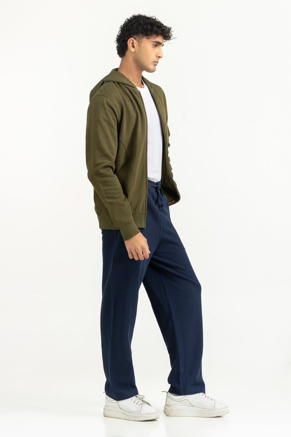 Regular Fit Hooded Zipper