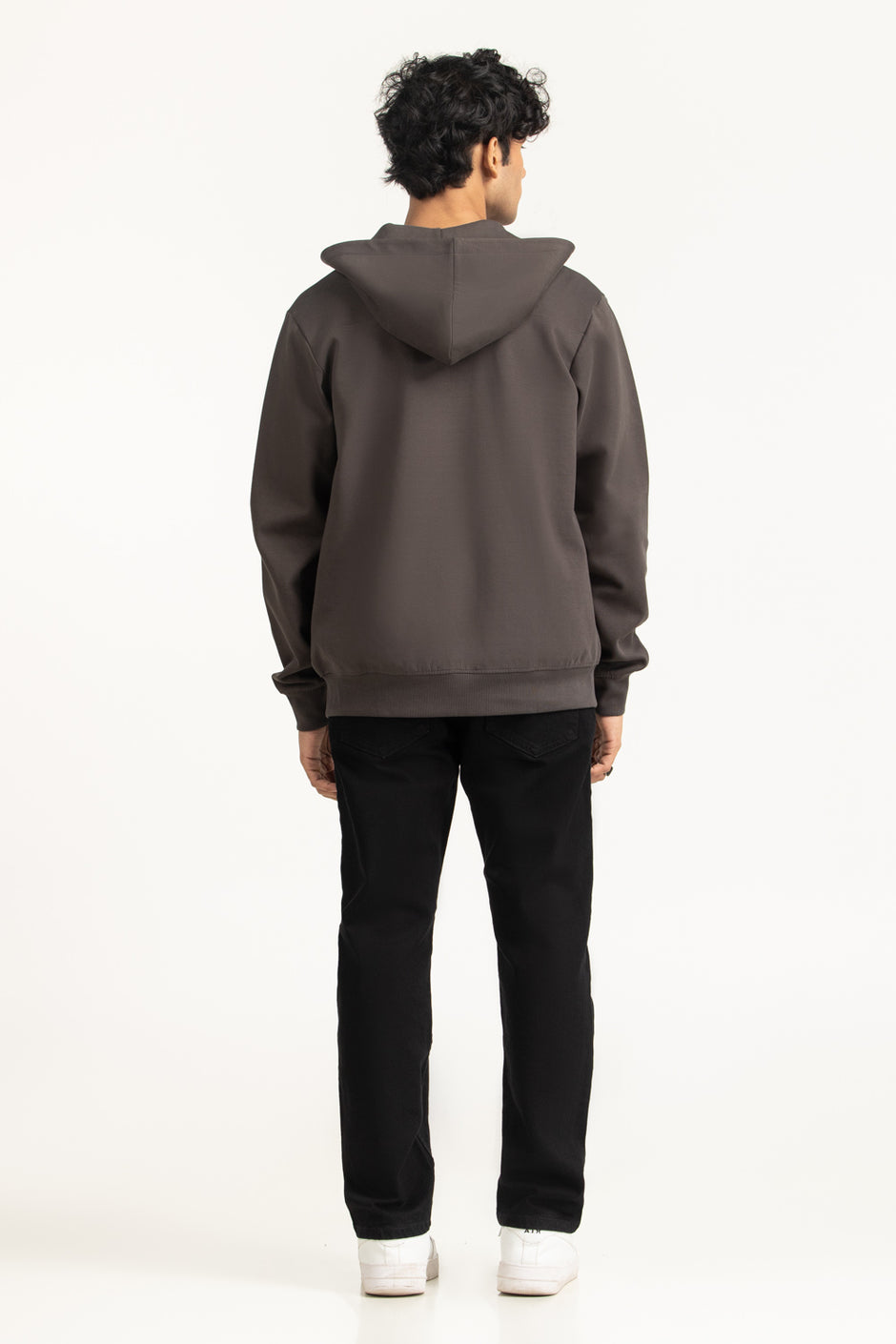 Regular Fit Hooded Zipper