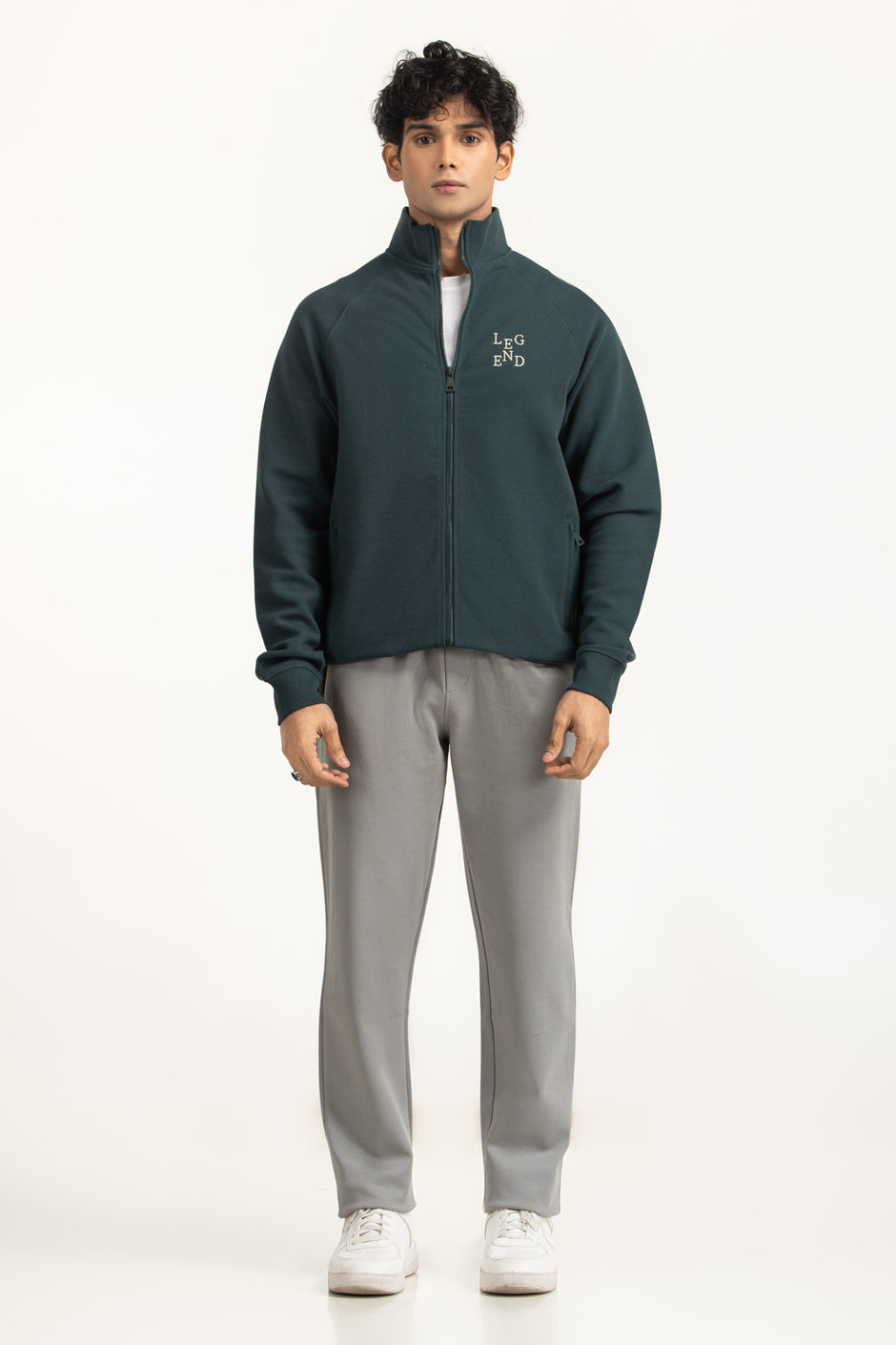 Regular Fit Knitted Zipper