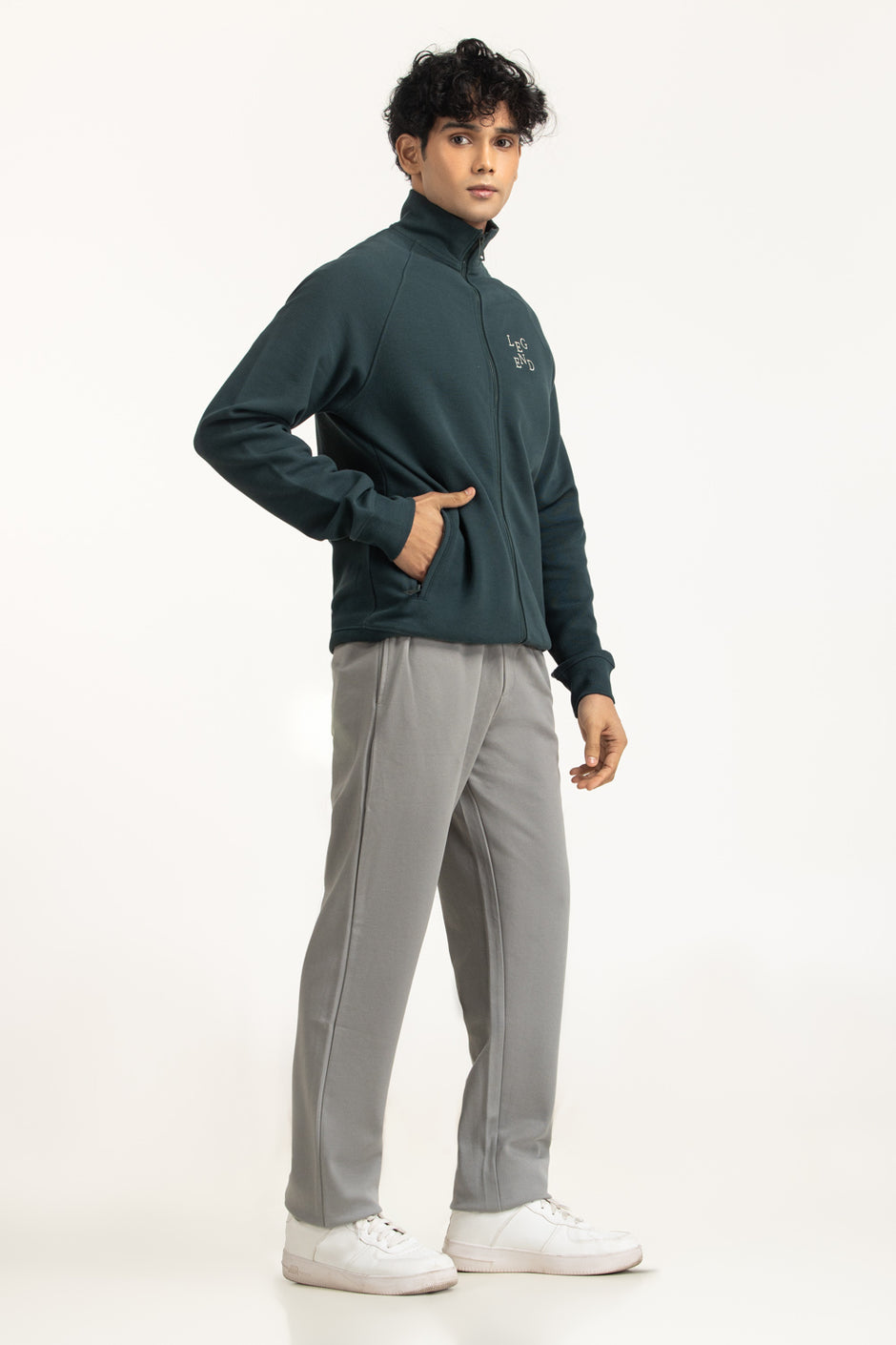 Regular Fit Knitted Zipper
