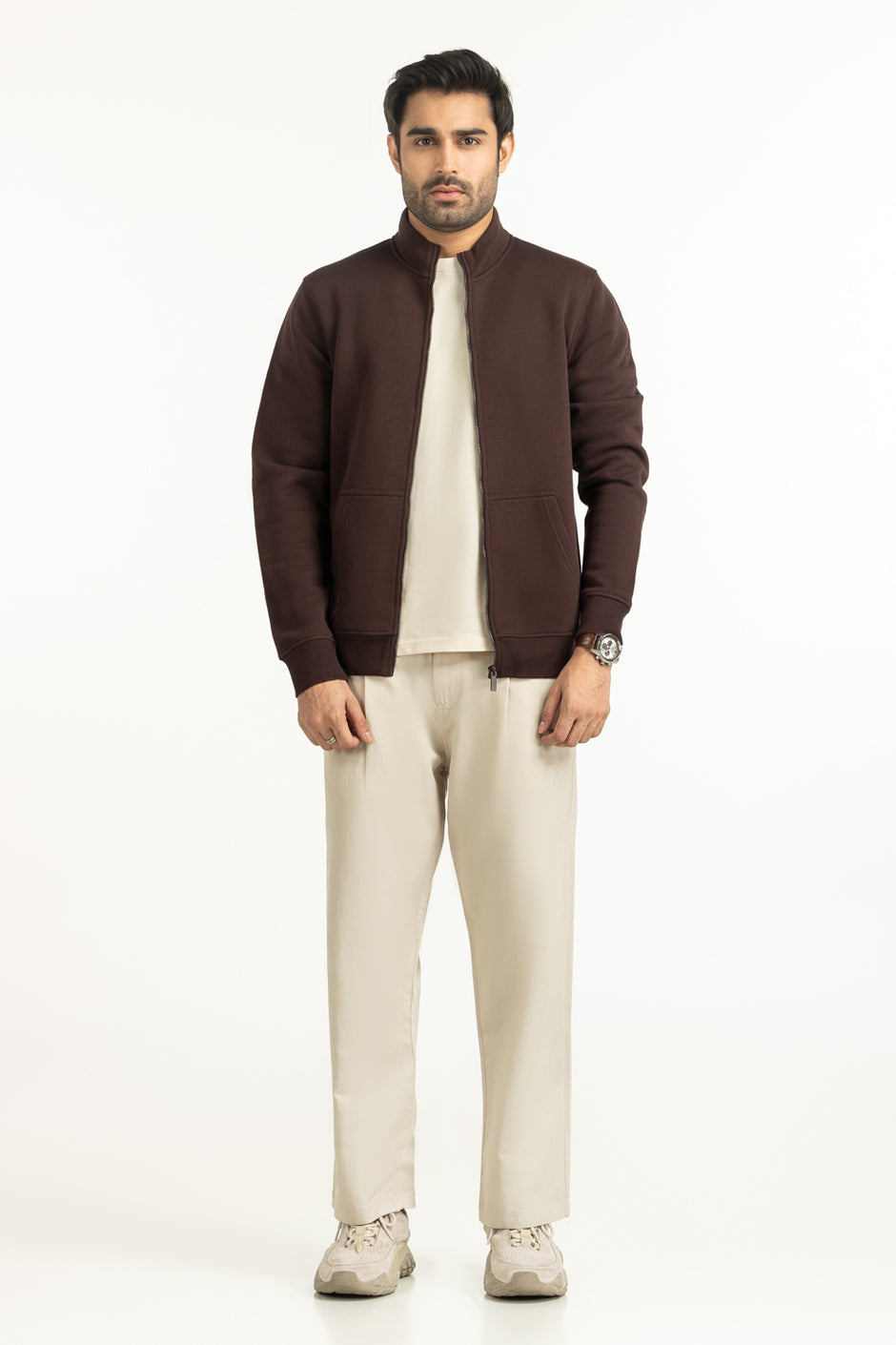 Regular Fit Knitted Jacket