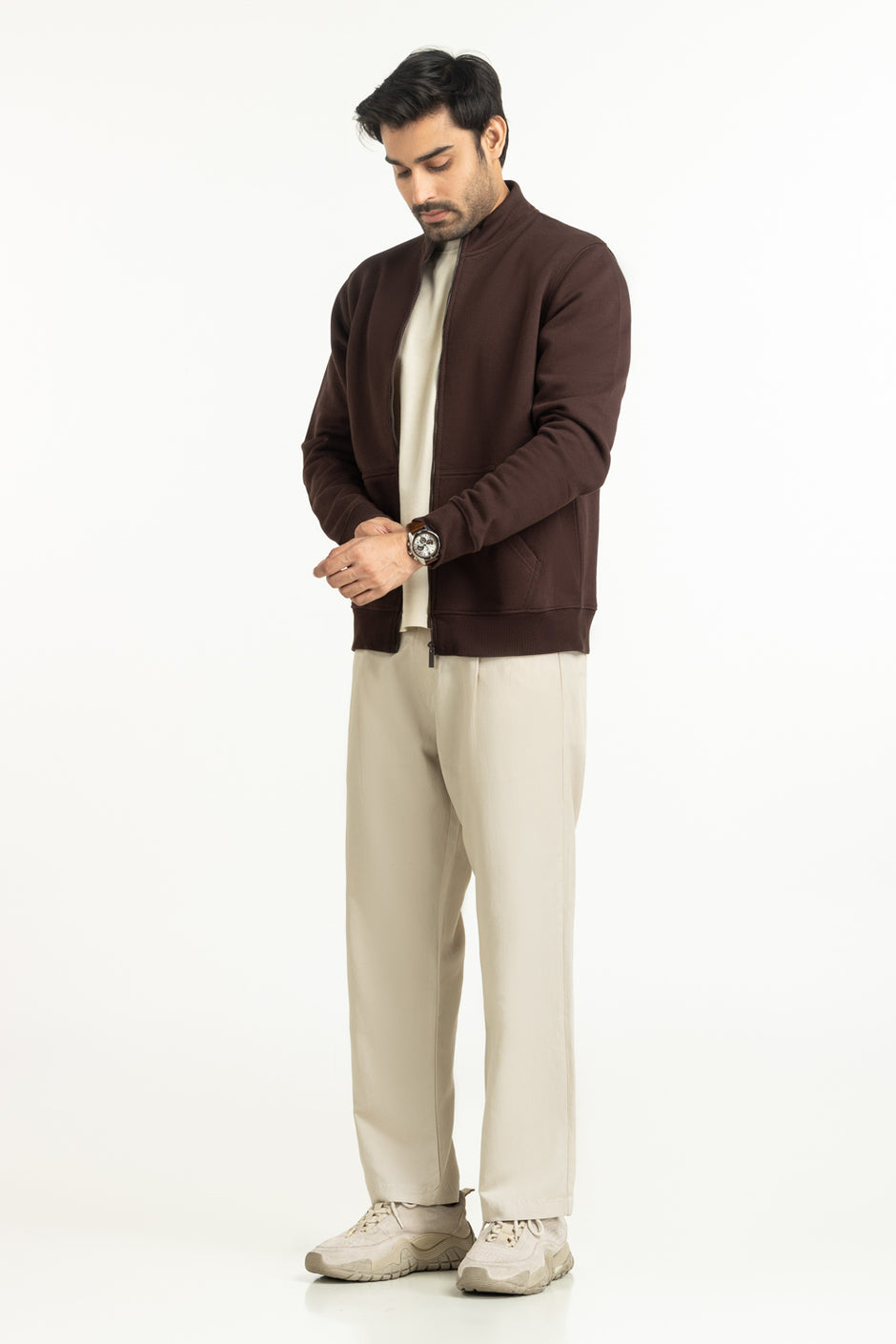 Regular Fit Knitted Jacket