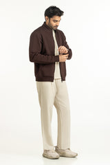 Regular Fit Knitted Jacket MN-KNJ-WS25-006