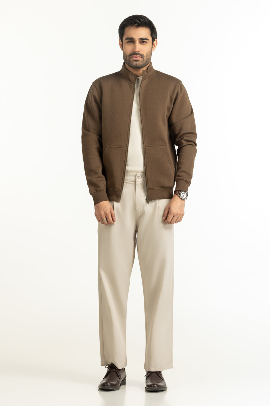Regular Fit Knitted Jacket