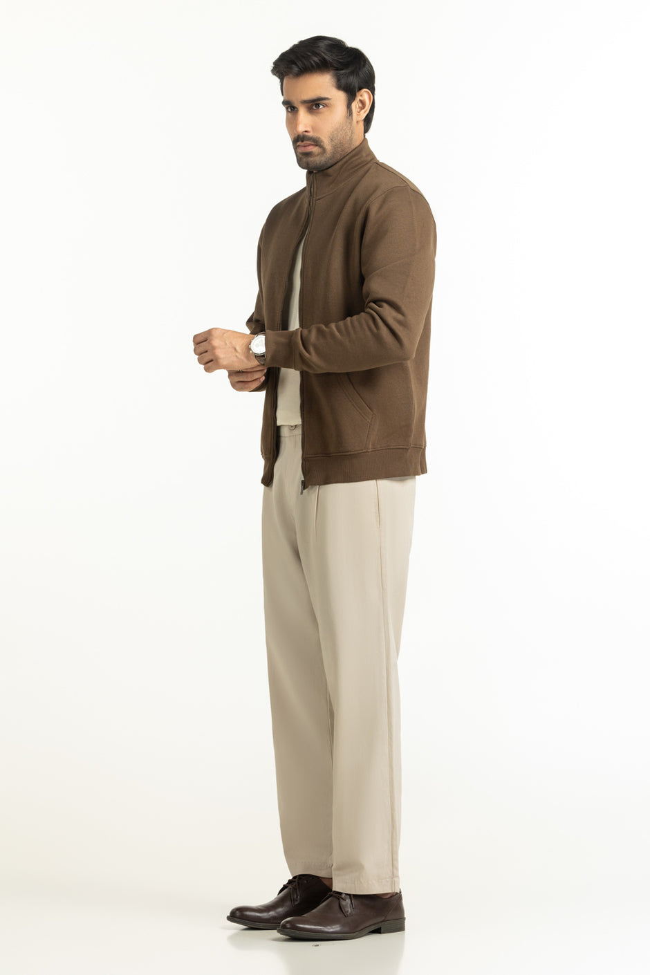 Regular Fit Knitted Jacket