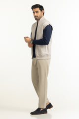 Regular Fit Knitted Vest MN-KNV-WS25-003
