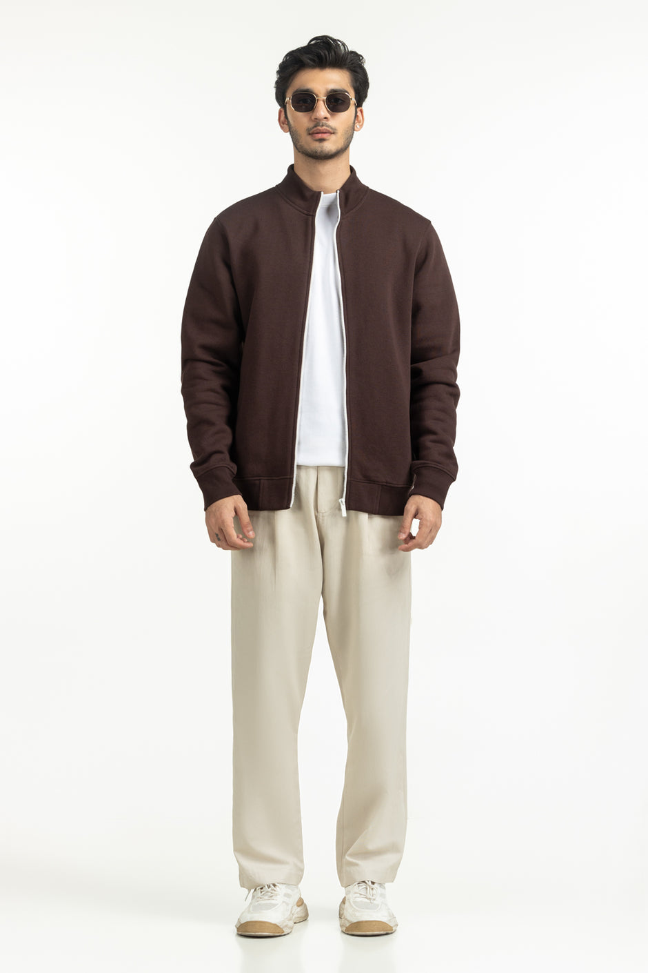 Regular Fit Knitted Zipper
