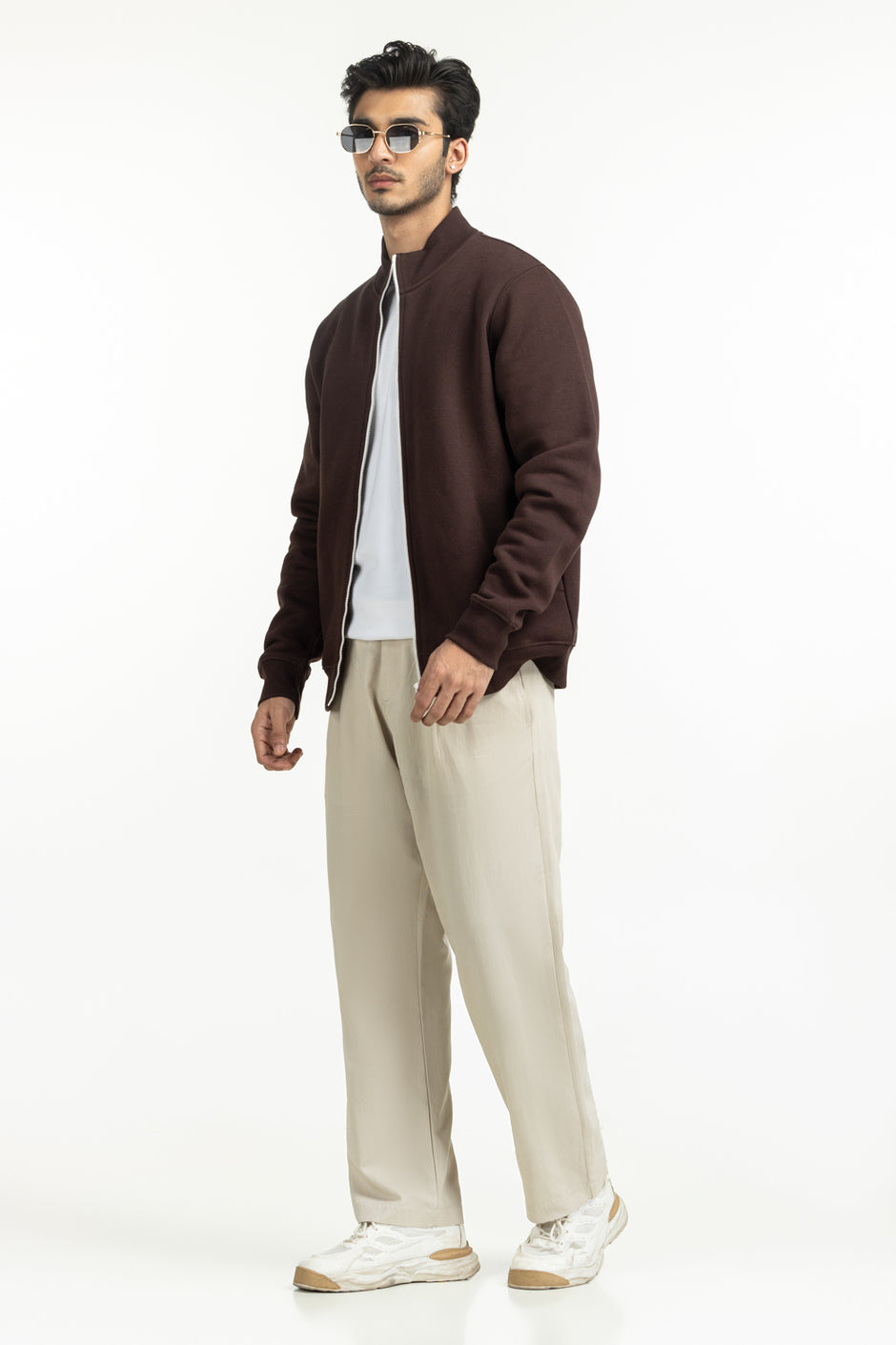 Regular Fit Knitted Zipper