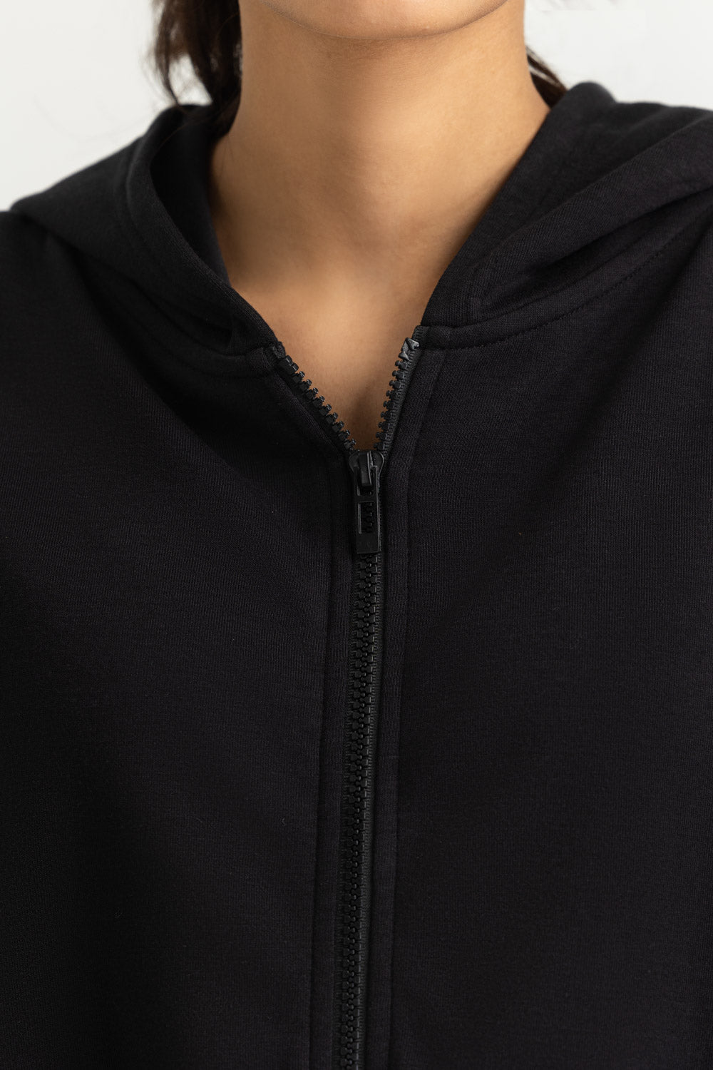 Regular Fit Hooded Zipper