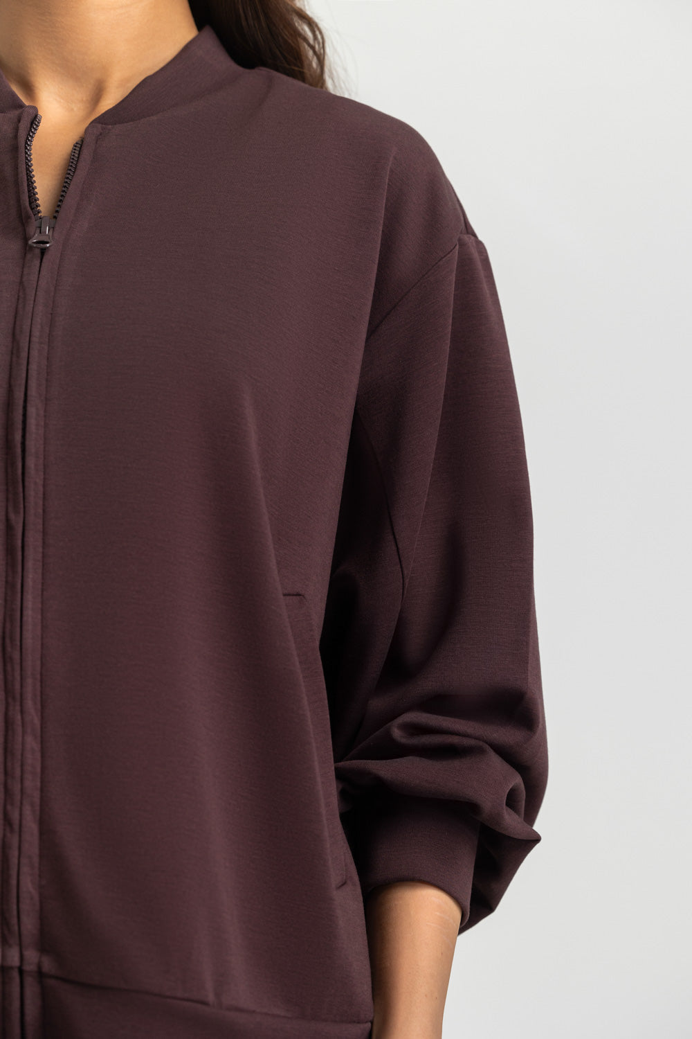 Slim Fit Knitted Zipper