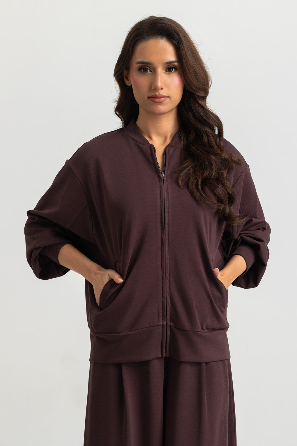 Slim Fit Knitted Zipper