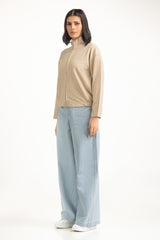 Regular Fit Knitted Zipper WM-KNZ-WS25-114