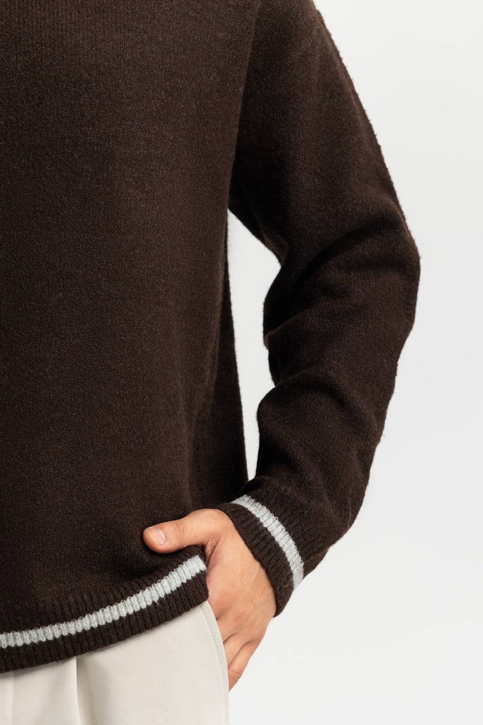 Striped Knit Polo