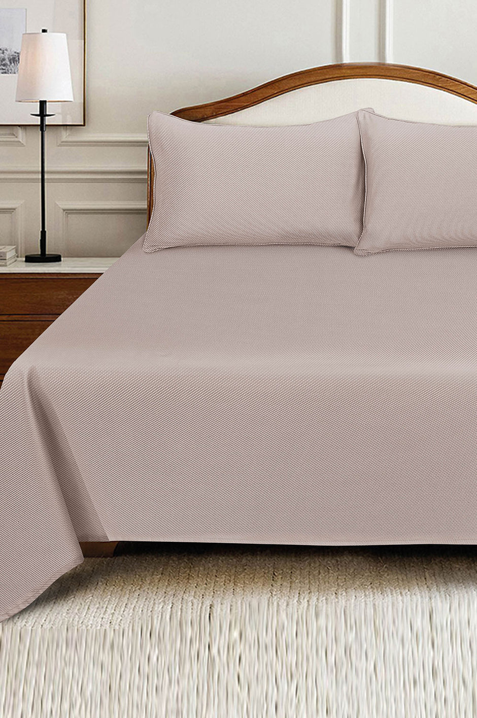 Sand Cube Dobby Bed Sheet Set
