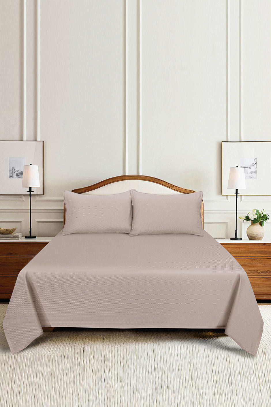 Sand Cube Dobby Bed Sheet Set