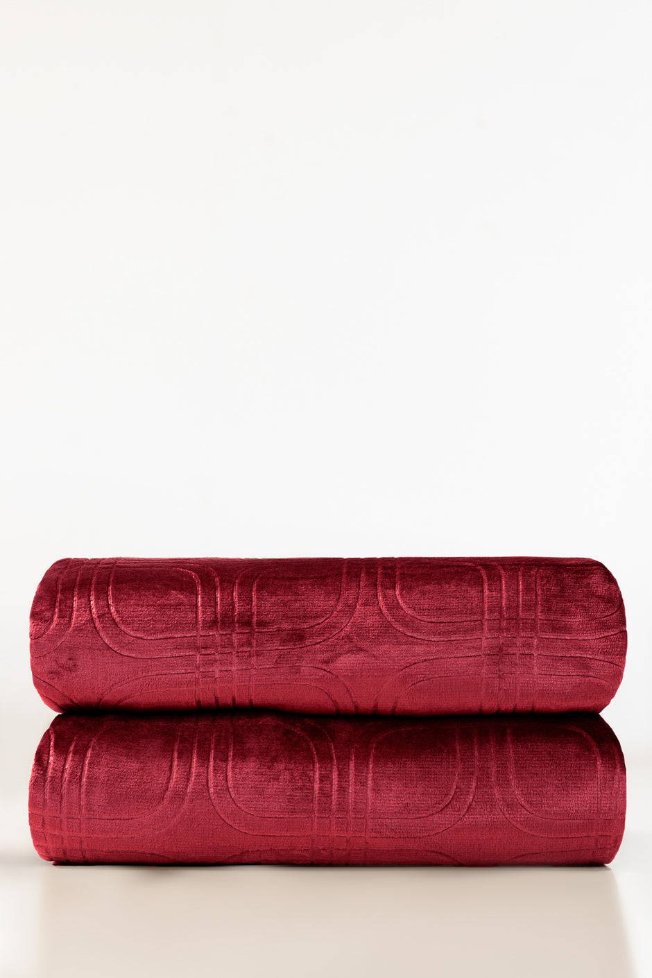 AW25-Sangria Embossed Single Ply Fleece