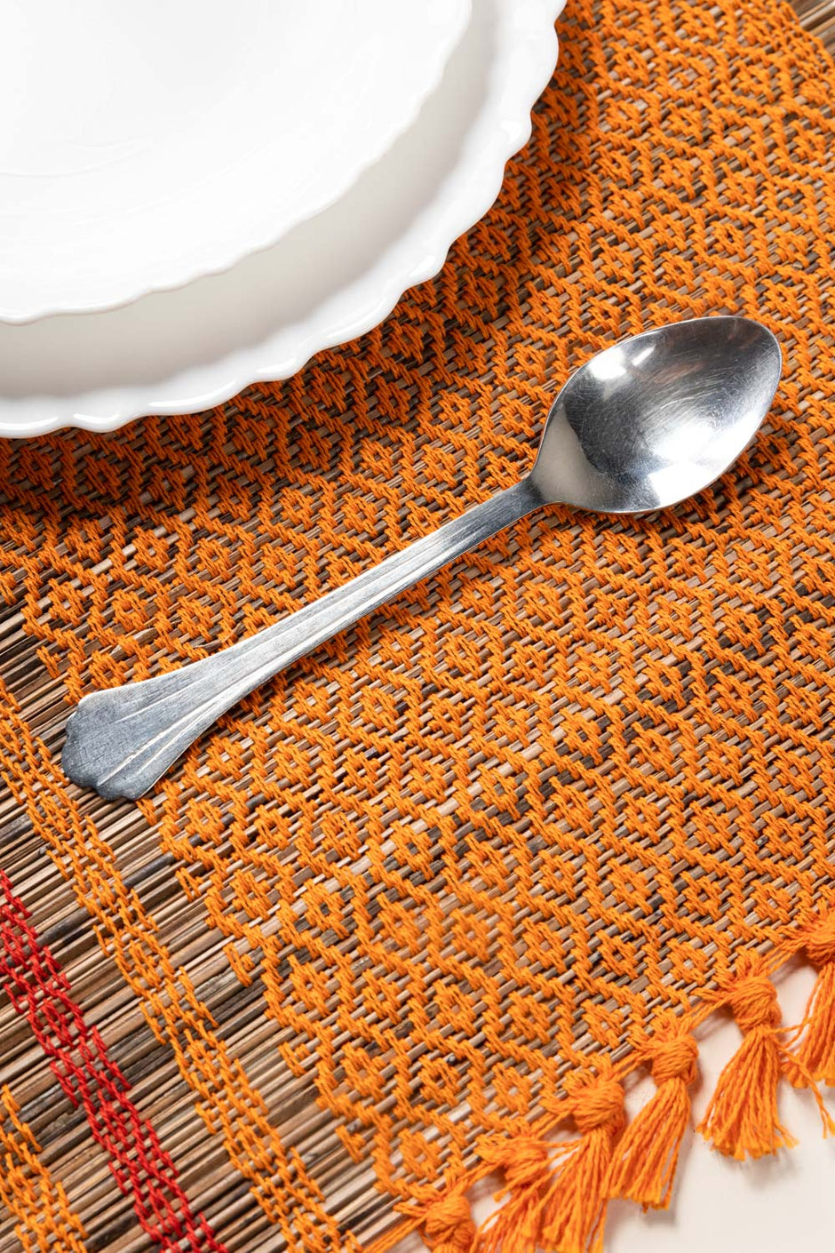Dobby Sanober Placemat Pair
