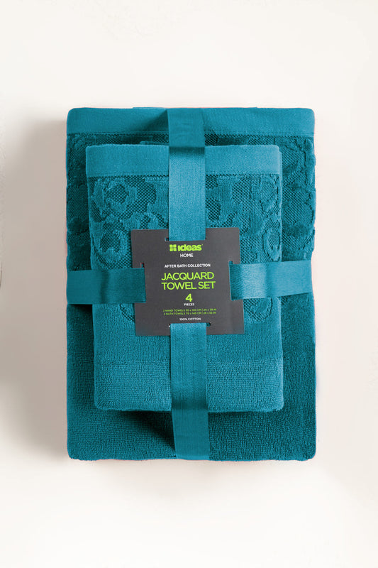 Scuba Jacquard 4pcs Towel Set