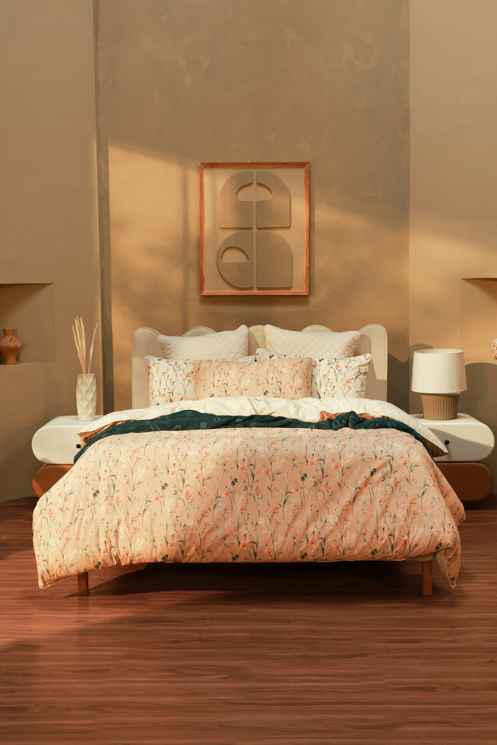 Sepia Rose Quilt Cover Set