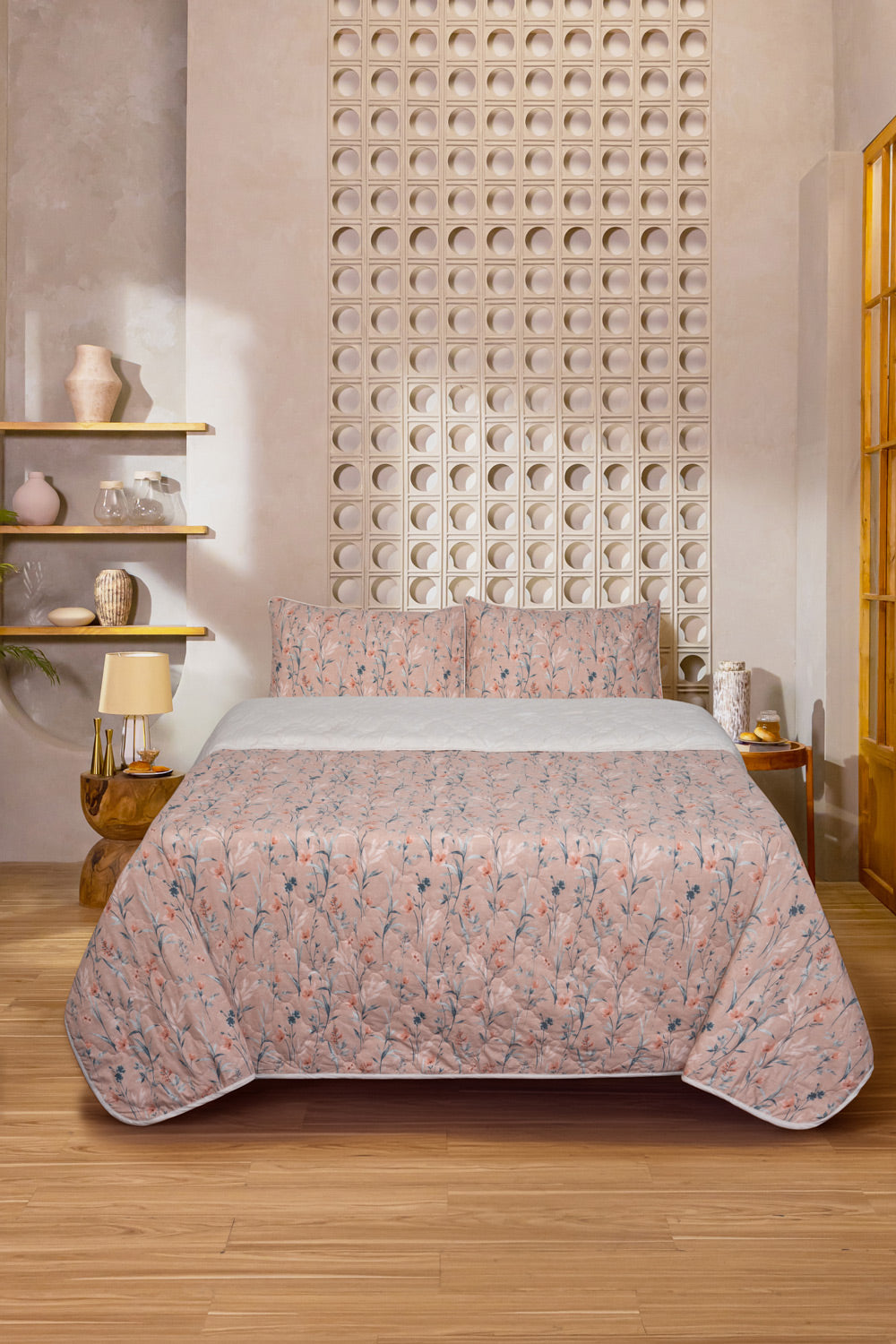 Sepia Rose Bed Throw