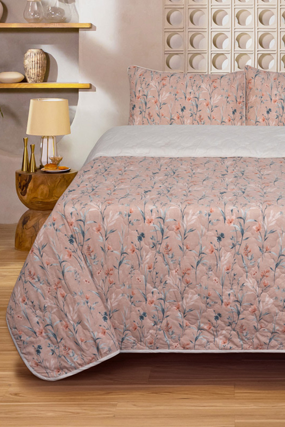 Sepia Rose Bed Throw