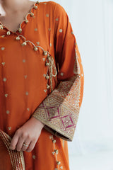 3 Piece Sequins Embroidered Lawn Suit with Cotton Net Dupatta FE-52116