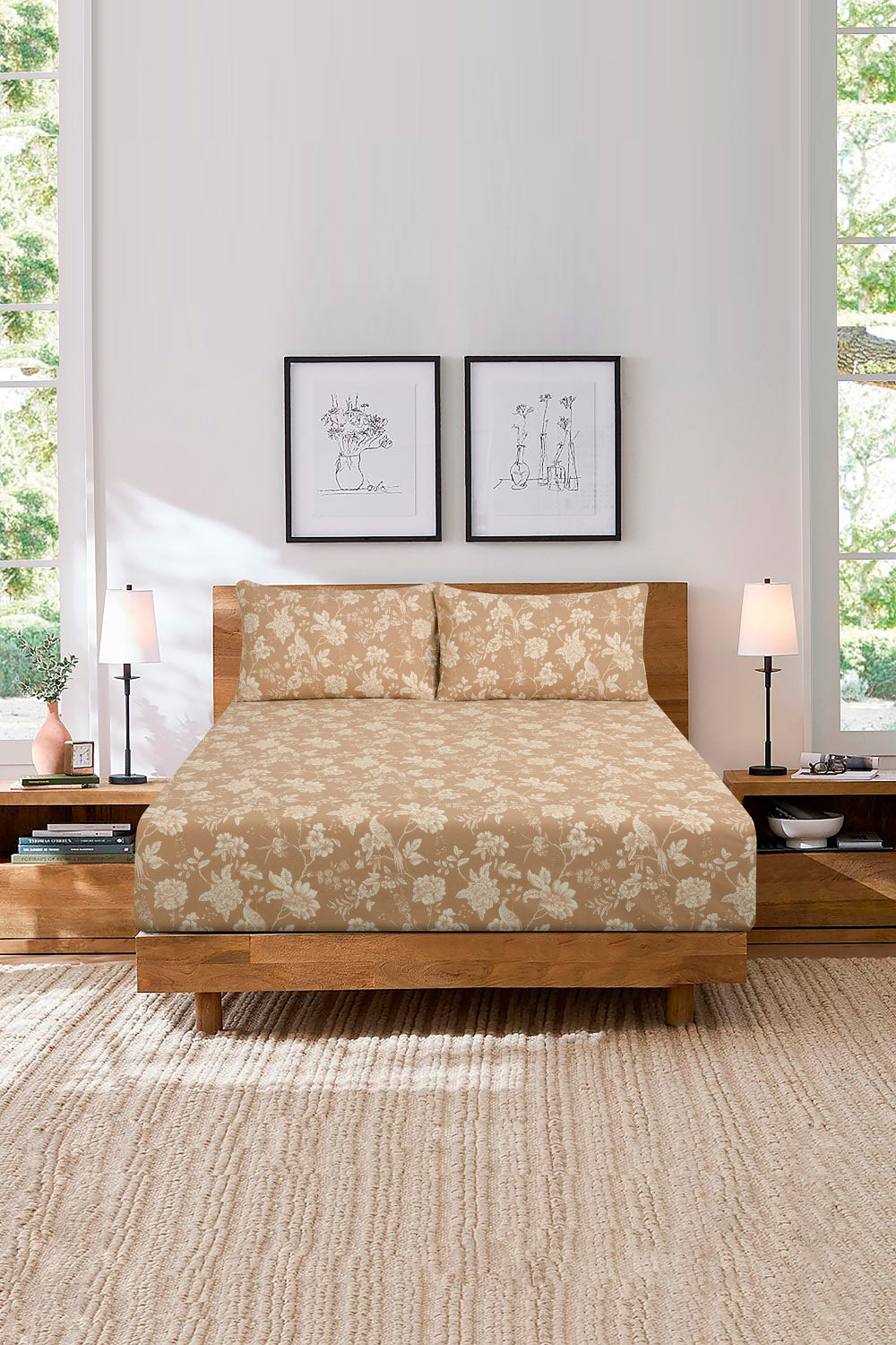 Serene Sky Fitted Sheet Set