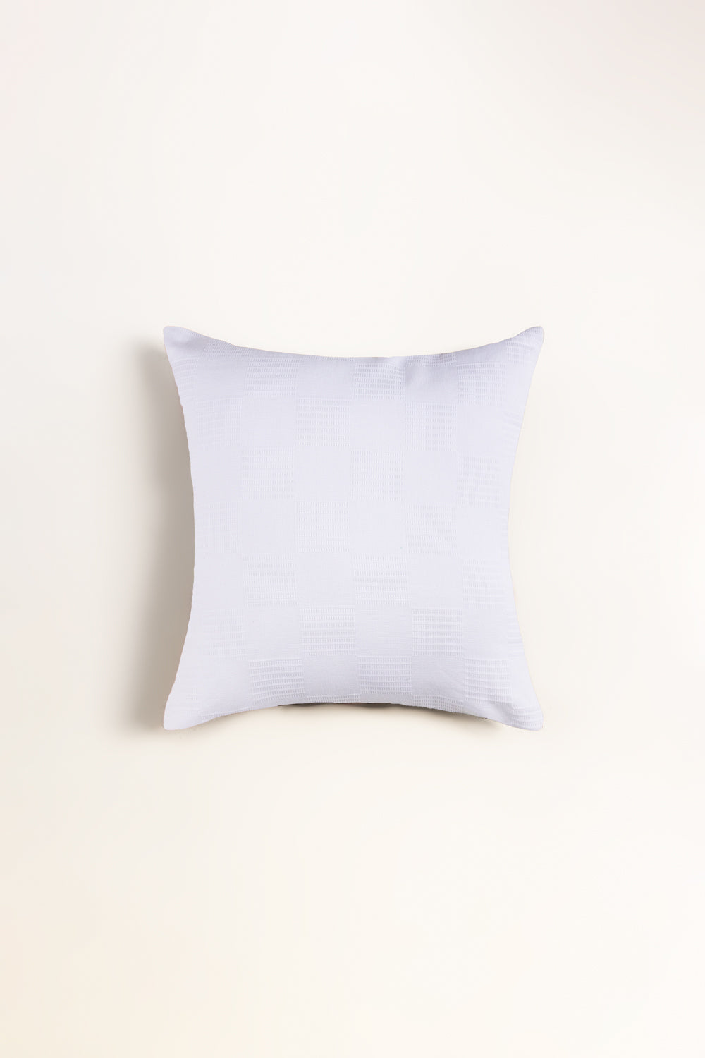 Shine White Thermal Square Cushion