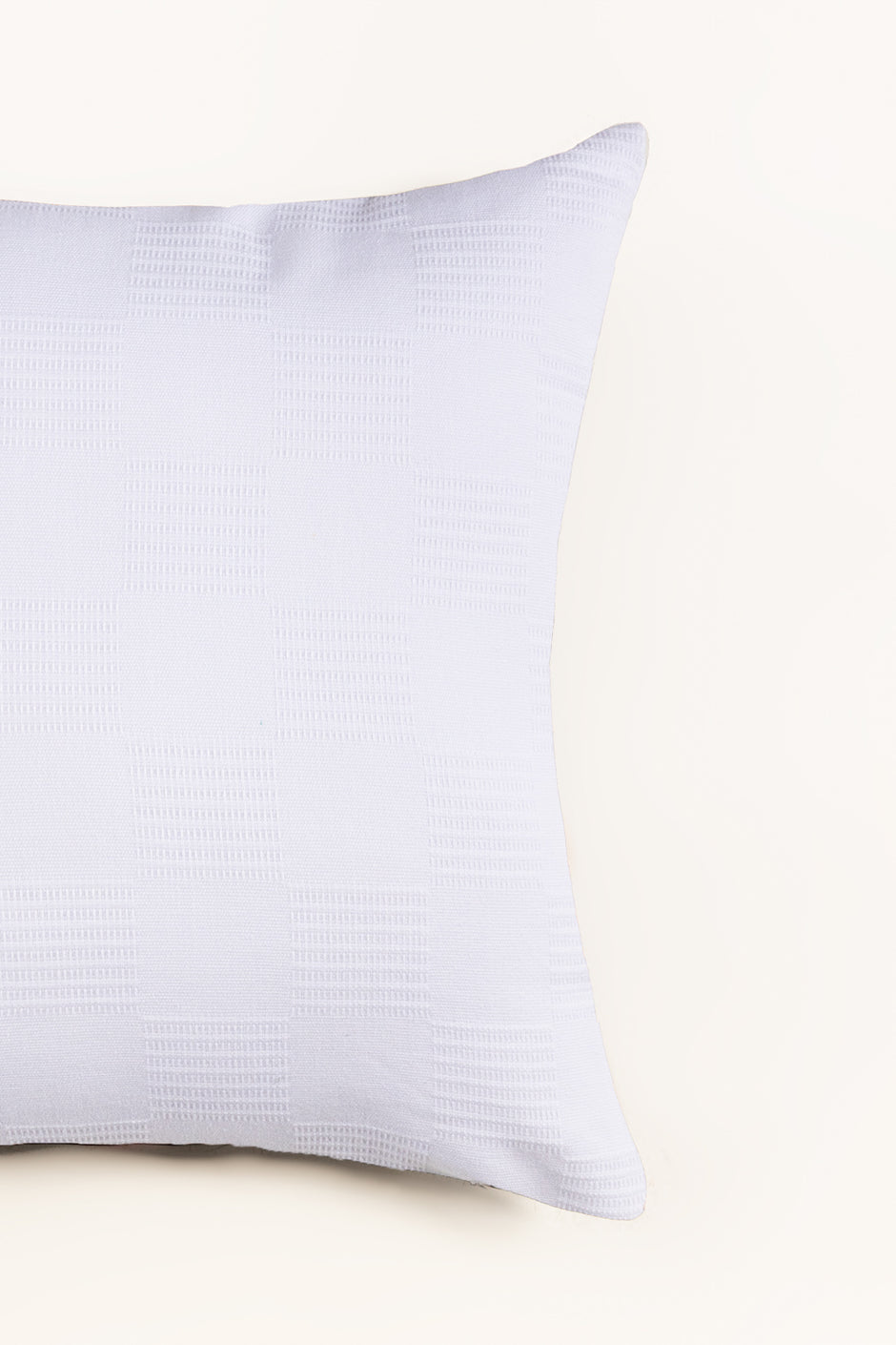 Shine White Thermal Square Cushion