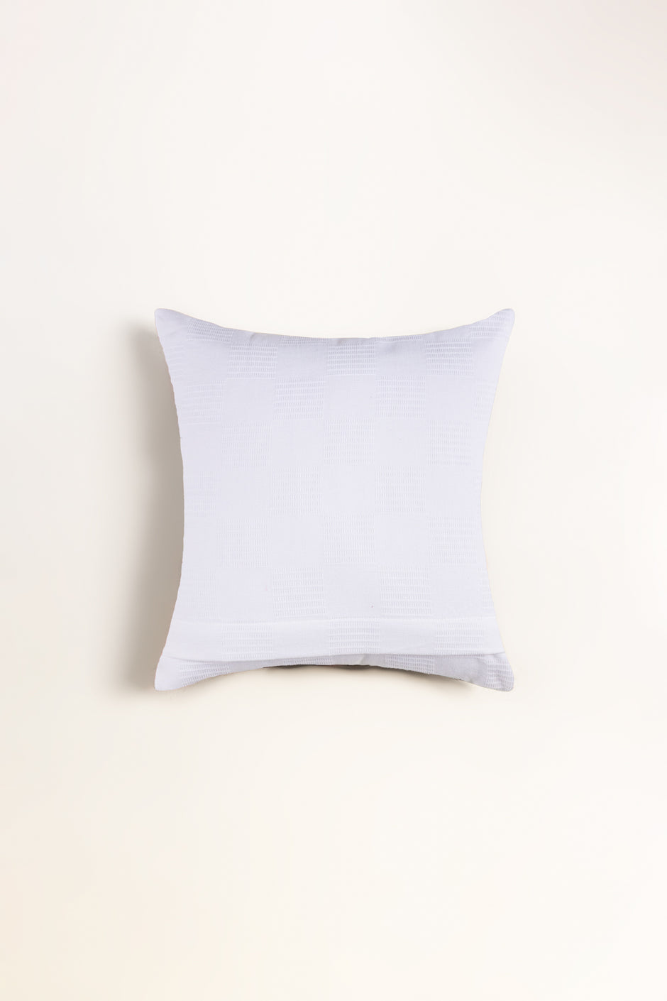 Shine White Thermal Square Cushion