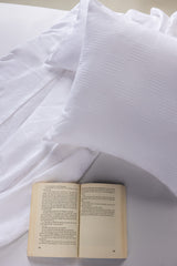 Shine White Thermal Square Cushion